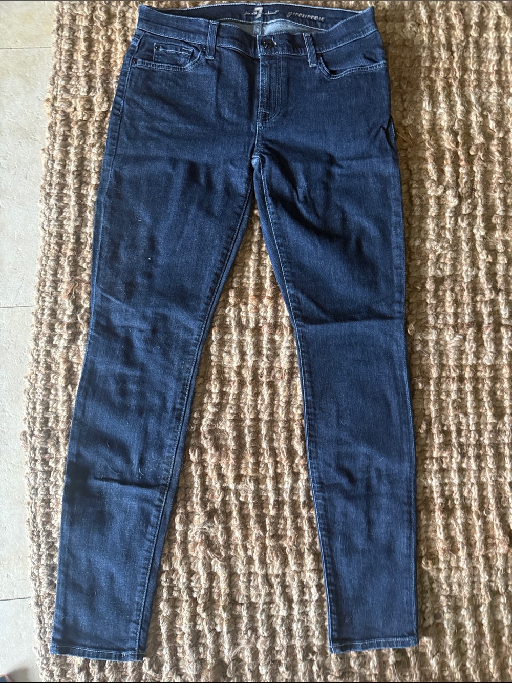 Dark Blue Women’s Skinny Jeans GWENEVERE - 7 For All Mankind - Size 30 NWOT